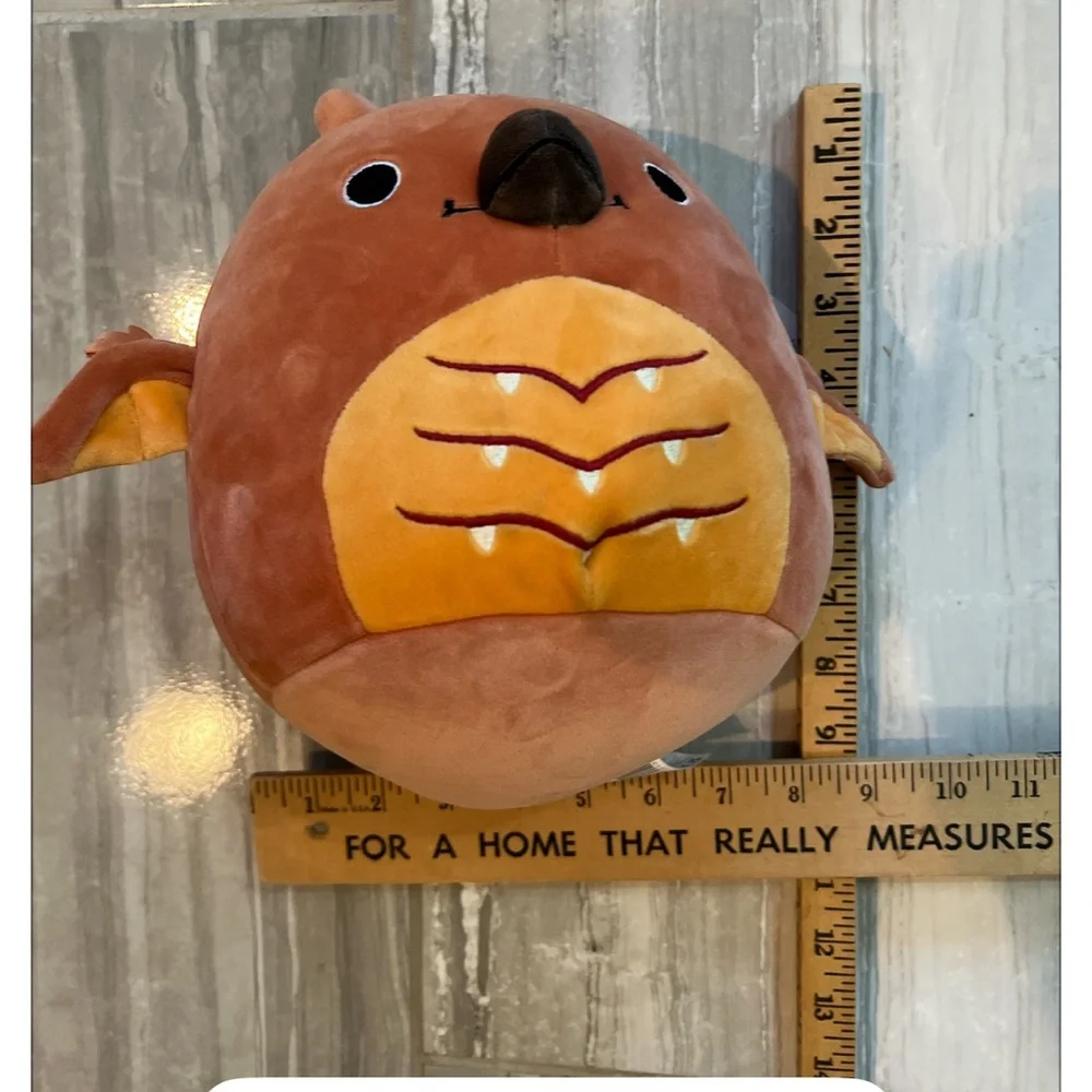 Squishmallows Rodan Kaiju Plush‎ Godzilla Series Brown Orange 8” NWT